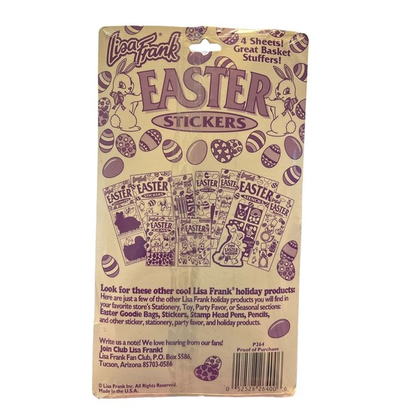 Lisa Frank Toys Lisa Frank Easter Stickers Sealed Puppies Dogs Cute
